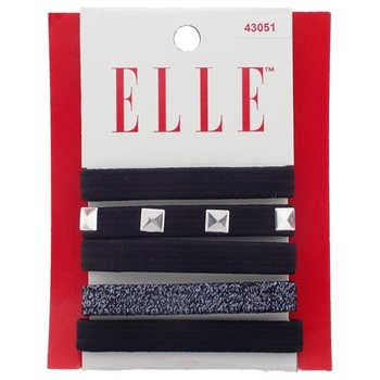 Elle & Elle Girl - Metallic Flat Elastic Bands (Set of 5)