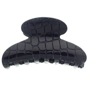 France Luxe - Couture Jaw Clip - Black Croc