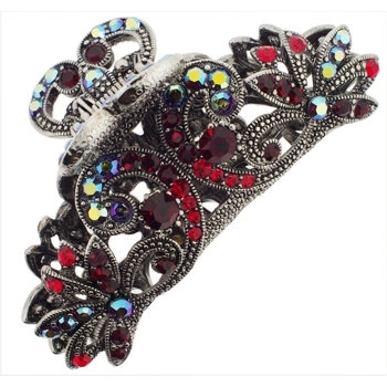Medusa's Heirlooms - Antique Filigree Claw - Ruby (1)