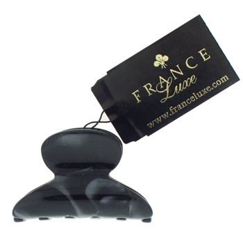 France Luxe - Mini Couture Jaw Clip - Black Nacro