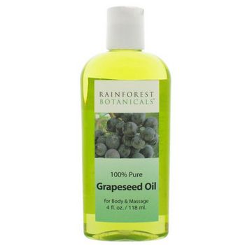 AROMALAND - Rainforest Botanicals - 100% Pure Grapeseed Oil 4 fl oz (118ml)