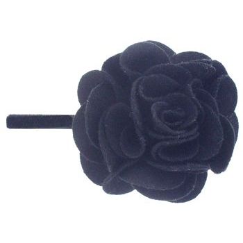 Tai - Flower Hairclip - Black (1)