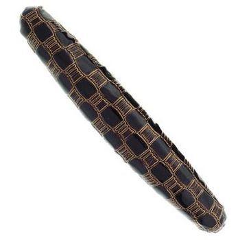 HB HairJewels - Lucy Collection - Faux Patent Leather Texturized Barrette - Checkered (1)