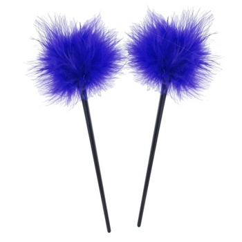 HB HairJewels - Lucy Collection - Feather Hairstick - Violet (Set of 2)