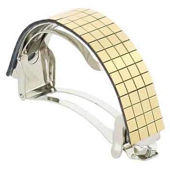 HB HairJewels - Thin Mirrored Ponytail Holder - Gold