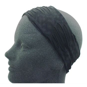 HB HairJewels - Lucy Collection - Ripped & Ragged Headband - Black (1)