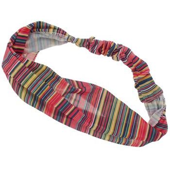 HB HairJewels - Lucy Collection - Sheer Tiny Stripe Soft Headband - Red (1)