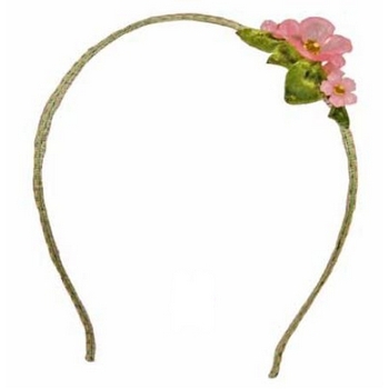 Tarina Tarantino - Flora and Fauna Collection - Hanami - Swarovski Crystal and Cherry Blossom Ribbon Wrapped Headband