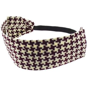 HB HairJewels - Lucy Collection - Houndstooth Bandeau - White & Red