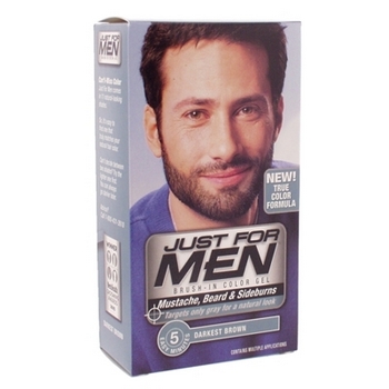 Just For Men - Brush-In Beard, Mustache & Sideburns Haircolor Gel - Darkest Brown #105