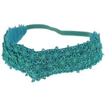 Joshipura - Lace Flower Headwrap - Turquoise