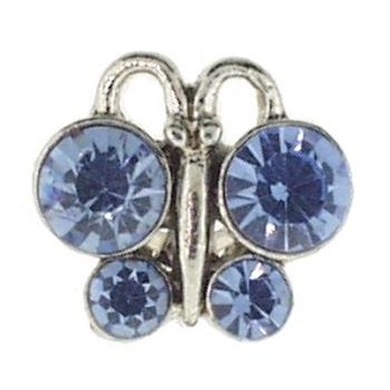 HB HairJewels - Crystal Butterfly Toe Ring - Blue (1)