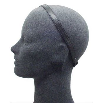 Jennifer Behr - Leather Thin Headwrap - Black