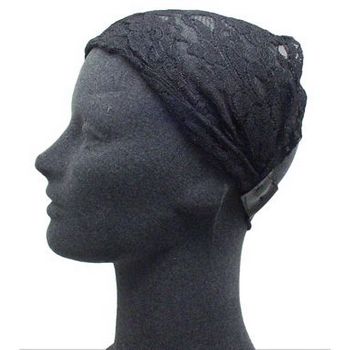 Jennifer Behr - Lace Headwrap - Black