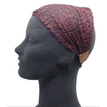 Jennifer Behr - Lace Headwrap - Chocolate