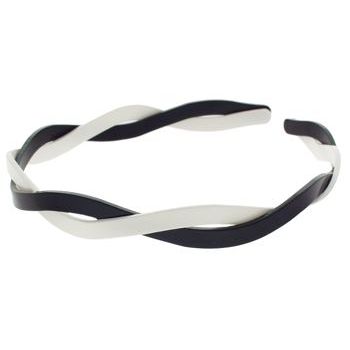 Karina - Fashion Mix - Twist It Headband - Black/White