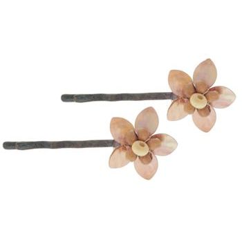 Karina - Mini Shell Flower Bobby Pins