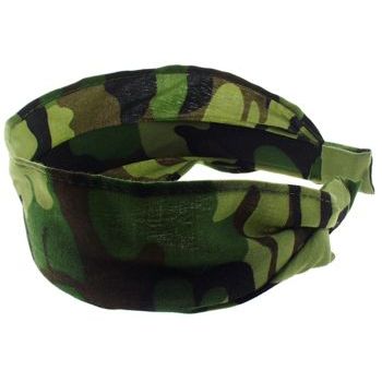 Karen Marie - Camoflauge Scarf Headband - Dark Green (1)