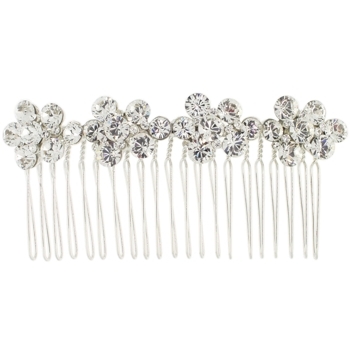 Karen Marie - Bridal Collection - Crystal Flowers Side Comb (1)