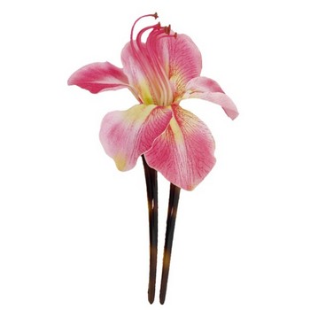 Karin's Garden - Amaryllis Topped Large Chignon - Pink (1)