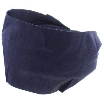 L. Erickson USA - 3inch Scarf Headband - 100% Dupioni Silk Navy