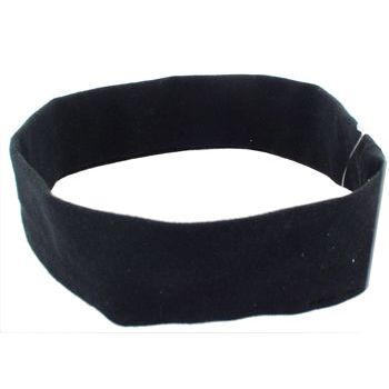 L. Erickson USA - Narrow French Lycra Bandeau Headband - Charcoal Black (1)