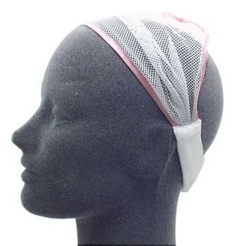 HB HairJewels - Lucy Collection - Net Soft Headband - White (1)