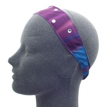 HB HairJewels - Lucy Collection - Rainbow Satin Inspired Band - Violet