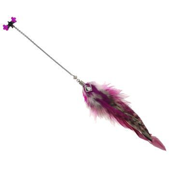 Michelle Roy - Couture Feather and Crystal Clip-In - Medium - Fuchsia