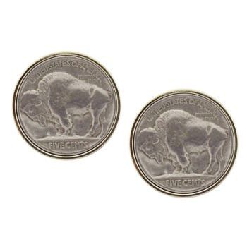 Michael Thornton - Cuff Links - Vintage Buffalo Nickel