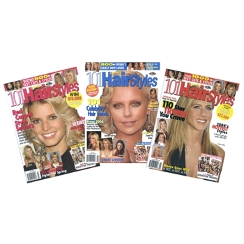 HairBoutique Beauty Bargains - Magazine Collection - 101 Celebrity Hairstyles - 2004 Spring/Summer Issues (Set of 3)