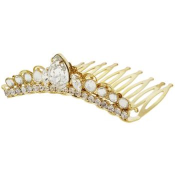 Martine Wester - Swarovski Tiara Comb - Gold (1)