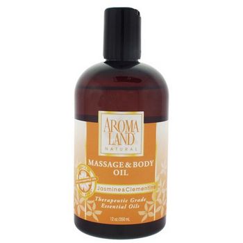 AROMALAND - Massage and Body Oil - Jasmine and Clementine 12 oz (350ml)