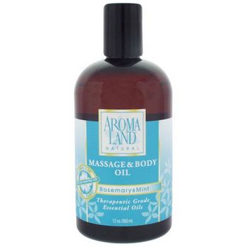 AROMALAND - Massage and Body Oil - Rosemary and Mint 12 oz (350ml)