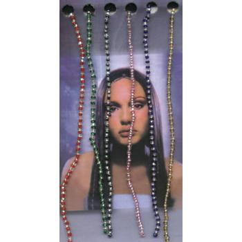 HB HairJewels - Beaded Hair Strings - Multi-Colored w/ Velcro