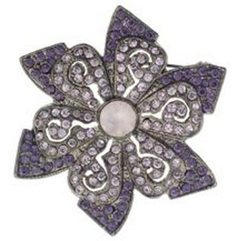 Karen Marie - Star Shaped Brooch Pin (1) - Lilac