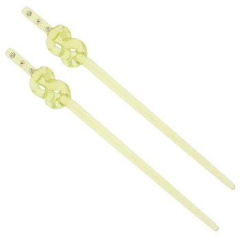 HB HairJewels - Hairsticks - Twisted Top - Yellow
