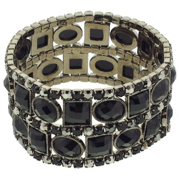 Medusa's Heirlooms - Art Deco Bracelet - Black