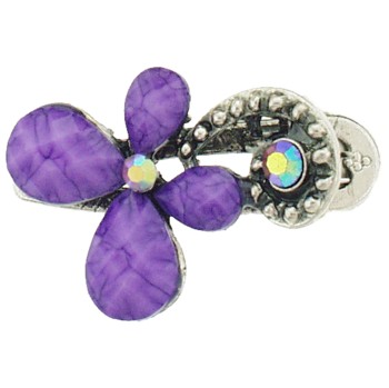 SOHO BEAT - French Fashionista - Moonstone and Crystal Flowering Claw Clip - Refreshing Lavender (1)
