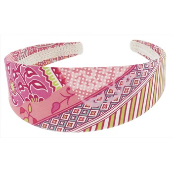 SOHO BEAT - Hawaiian Punch - Fabric Headband - Pink Kiwi Lemonade