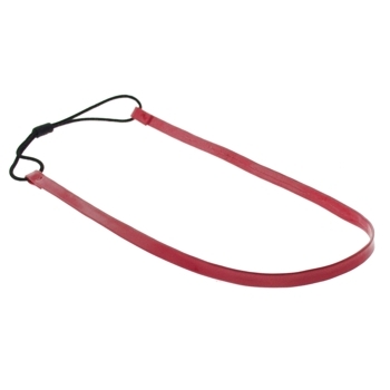Santi - Skinny Patent Leather Headband - Red (1)