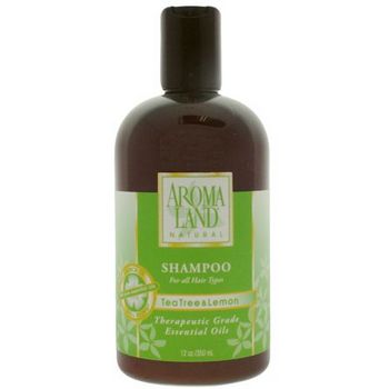 AROMALAND - Shampoo for All Hair Types  - Tea Tree & Lemon 12 oz (350ml)