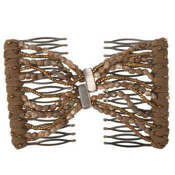 Evita Peroni - Summer Double Comb - Stucco - Connected Beaded Combs (1)