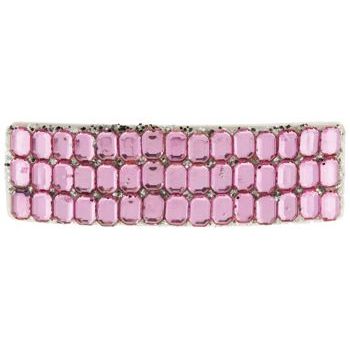 HB HairJewels - Rhinestone Inspired & Glitter Barrette - Light Pink