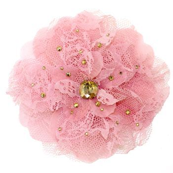 Tarina Tarantino - Lace Flower Anywhere Clip - Pink
