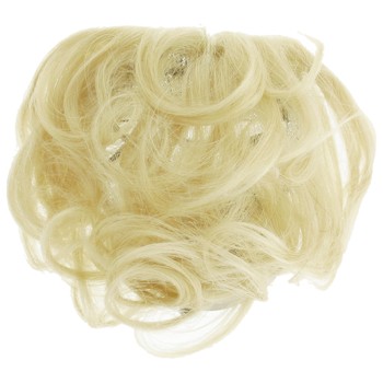 Unique VIP Collection - CoverX Top Piece - Remy Human Hair Curly - Light Golden Blonde (Color: 613)