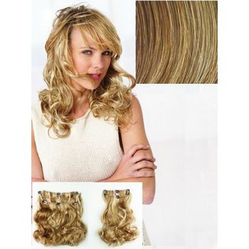 HAIRUWEAR - POP - 2 Piece Vibralite Synthetic Wavy Hair Extension - Honey Ginger R14/25 (1)