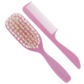 Ambassador - Baby Brush & Comb Set - Pink