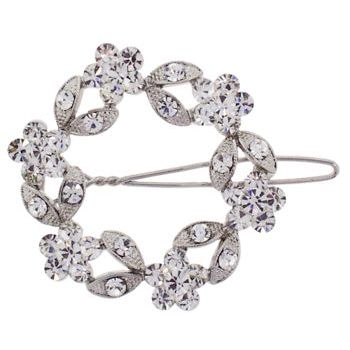 Betty Wales - Crystal Round Flower Clip