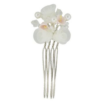 Betty Wales - Hand Crafted Flower & Pearl & Crystal Pin (1)